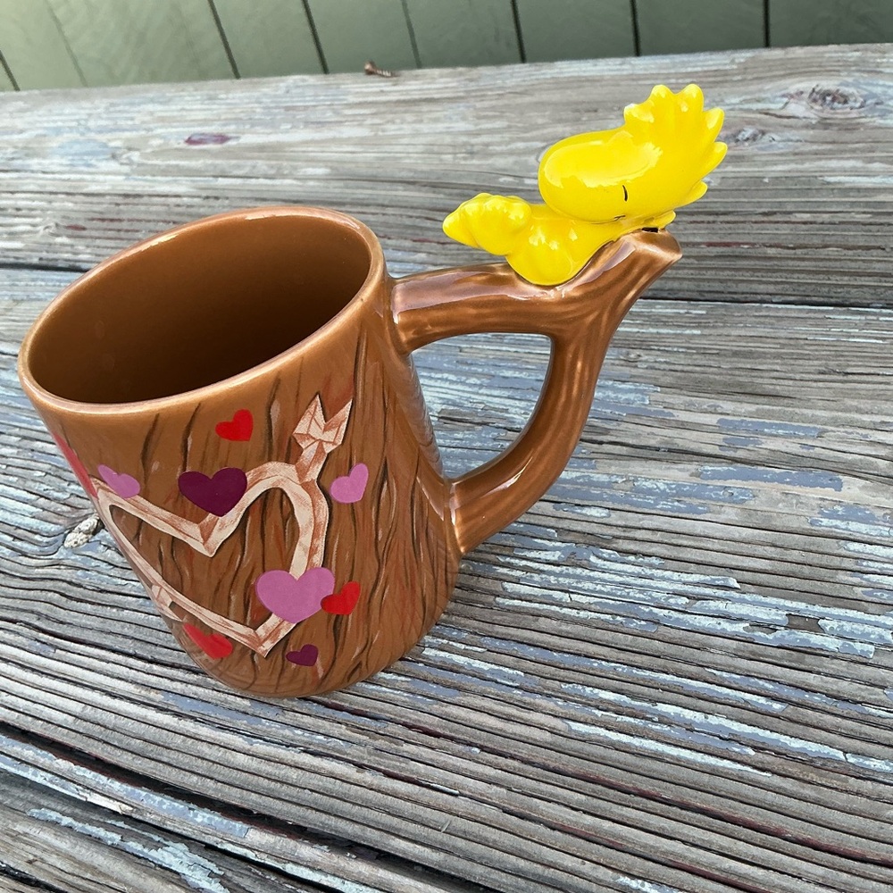 Vintage Woodstock Teleflora Valentine Coffee Mug  Peanuts Sweetheart 1972 12.oz